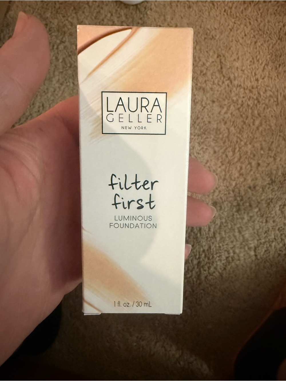 Set of 5 Laura Geller Filter First Luminous Foundation - Warm Beige Tones